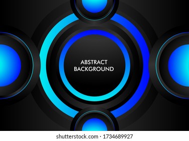 Colorful abstract background  with dominant color blue and black, can be used in poster, wallpaper, backdrop, digital, ui ux, landing page
