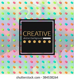 Colorful abstract background with dots. Vector illustration