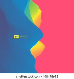 Colorful Abstract Background. Dynamic Effect. Futuristic Technology Style. Motion Vector Illustration. 