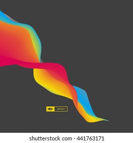 Colorful Abstract Background. Dynamic Effect. Futuristic Technology Style. Motion Vector Illustration. 