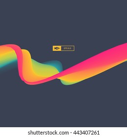 Farbiger abstrakter Hintergrund. Dynamischer Effekt. Futuristische Technologie Stil. Vektorgrafik der Bewegung. 