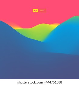 Farbiger abstrakter Hintergrund. Dynamischer Effekt. Futuristische Technologie Stil. Vektorgrafik der Bewegung. 