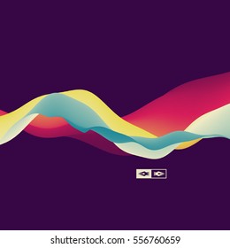 Colorful Abstract Background. Dynamic Effect. Futuristic Technology Style. Motion Vector Illustration.