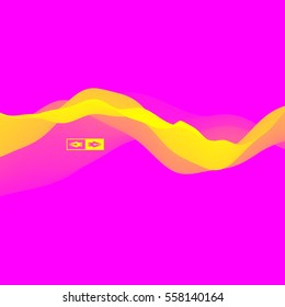 Colorful Abstract Background. Dynamic Effect. Futuristic Technology Style. Motion Vector Illustration.