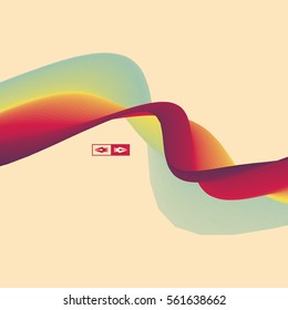 Fondo Abstracto Colorido. Efecto dinámico. Estilo Tecnológico Futurista. Ilustración de vectores de movimiento.