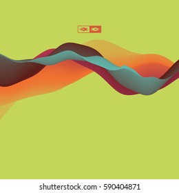 Colorful Abstract Background. Dynamic Effect. Futuristic Technology Style. Motion Vector Illustration. 