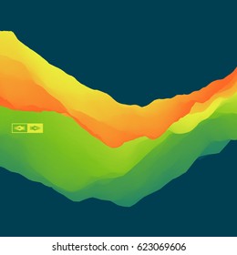 Colorful Abstract Background. Dynamic Effect. Futuristic Technology Style. Motion Vector Illustration.