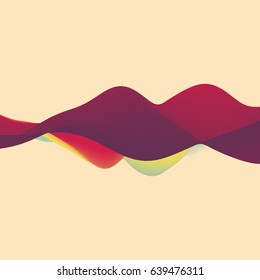 Colorful Abstract Background. Dynamic Effect. Futuristic Technology Style. Motion Vector Illustration.