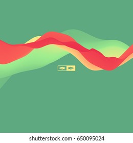 Colorful Abstract Background. Dynamic Effect. Futuristic Technology Style. Motion Vector Illustration.