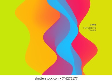 Colorful abstract background. Dynamic effect. Futuristic technology style. Motion vector illustration.