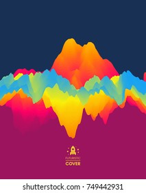 Colorful abstract background. Dynamic effect. Futuristic technology style. Motion vector illustration.