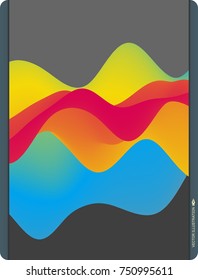 Fundo abstrato colorido. Efeito dinâmico. Estilo de tecnologia futurista. Ilustração do vetor de movimento.