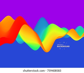 Colorful abstract background. Dynamic effect. Futuristic technology style. Motion vector illustration.