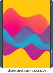 Colorful abstract background. Dynamic effect. Futuristic technology style. Motion vector illustration.