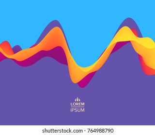 Colorful abstract background. Dynamic effect. Futuristic technology style. Motion vector illustration.