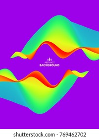 Colorful abstract background. Dynamic effect. Futuristic technology style. Motion vector illustration.