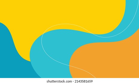 Fondo abstracto colorido con sombra dinámica sobre el fondo. Concepto de fondo de verano con espacio de copia. Fondo vectorial. EPS 10