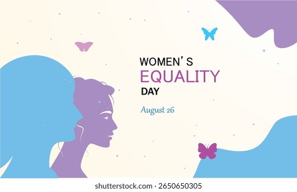 Colorful Abstract Background and Editable Social Media Template for Women’s Rights Awareness