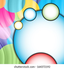 colorful abstract background with elements similar to the balloons