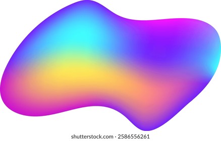 Colorful abstract background featuring a flowing gradient that creates smooth transitions between various hues, resulting in a visually appealing and dynamic design