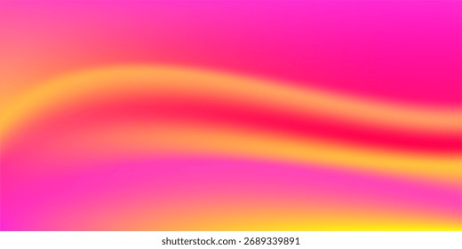 Fondo abstracto colorido con Gradientes rosados, naranjas y amarillos con ondas suaves y amplias. Perfecto para el diseño moderno