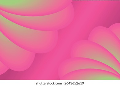 Colorful abstract background featuring soft gradient overlapping curved shapes in tones. Perfect for modern digital or design use.