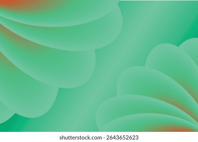 Colorful abstract background featuring soft gradient overlapping curved shapes in tones. Perfect for modern digital or design use.