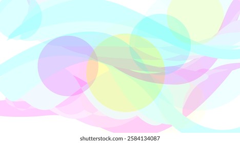 A Colorful and Abstract Background Featuring Spiraling Shapes and Vibrant Circles