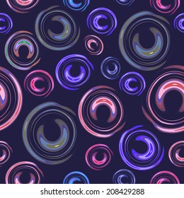 Colorful abstract background  Festive lights and circle vector pattern seamless 