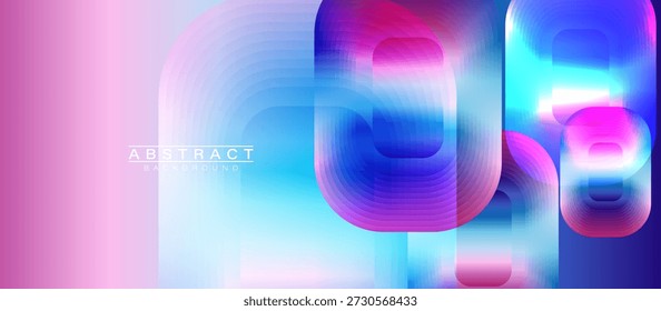 Colorful abstract background is filled with various shapes and colors, creating a dynamic and visually interesting scene