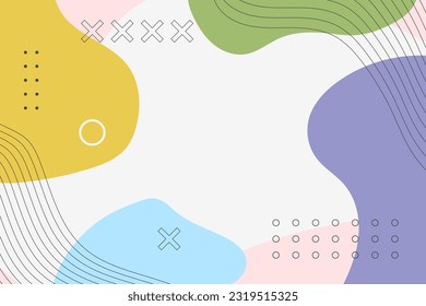 Colorful abstract background in flat design
