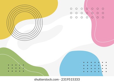 Fondo colorido abstracto en diseño plano