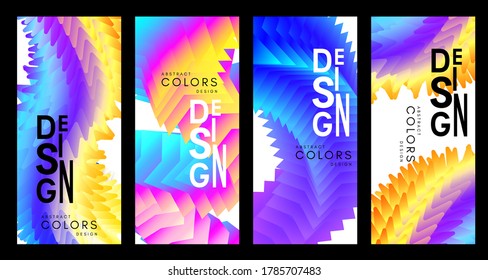 Colorful abstract background with flowing colors. Vector illustration in modern blend motion style.