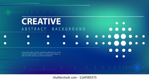 Colorful abstract background. Fluid composition with trendy flow gradients. Futuristic geometric. Composition, geometric shapes. Flyers, brochures, posters, banners. Green, stripes, text, font, vector