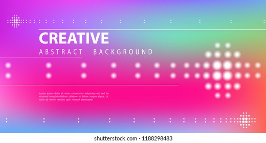 Colorful abstract background. Fluid composition with trendy flow gradients. Futuristic geometric. Composition, geometric shapes. Flyers, brochures, posters, banners. Red, circles, text, font, vector