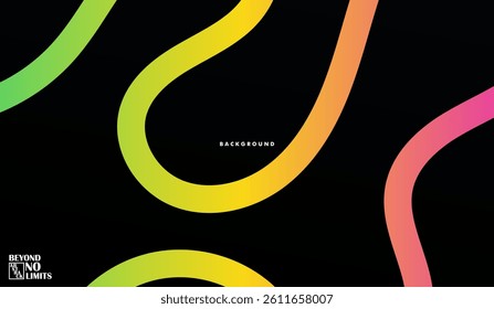 Colorful abstract background with fluid rainbow lines and gradient shapes, vector design eps 10, design for business, social media, web banner, creativity, and digital presentations background