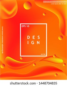colorful abstract background, fluid shape composition, used for wallpaper, cover etc. EPS 10 Vector