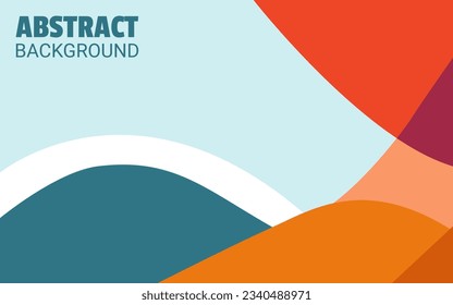 Colorful abstract background. Fluid shapes composition. Vector EPS.