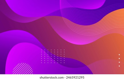 Colorful abstract background. Fluid shapes composition. Vector illustration