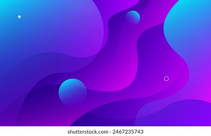 Colorful abstract background. Fluid shapes composition. Vector illustration