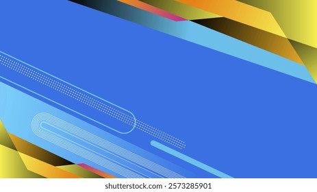 Colorful abstract background with free space, modern geometric patterns.