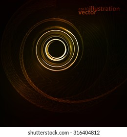 Colorful abstract background, futuristic vector wavy illustration eps10