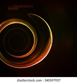 Colorful abstract background, futuristic vector wavy illustration eps10