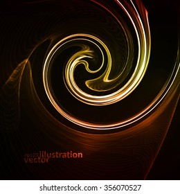 Colorful abstract background, futuristic vector wavy illustration eps10