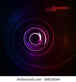 Colorful abstract background, futuristic vector wavy illustration eps10