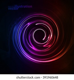 Colorful abstract background, futuristic vector wavy illustration eps10