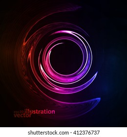 Colorful abstract background, futuristic vector wavy illustration eps10
