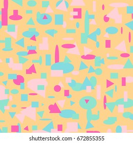 Colorful Abstract Background. Geometric Figures of Different Colors. Modern Digital Pattern