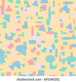 Colorful Abstract Background. Geometric Figures of Different Colors. Modern Digital Pattern