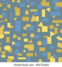 Colorful Abstract Background. Geometric Figures of Different Colors. Modern Digital Pattern